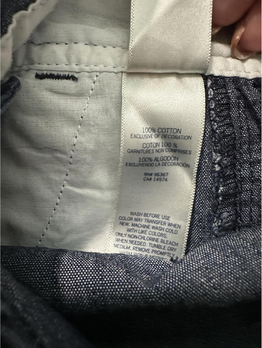 OshKosh B'gosh cotton overalls 4T navy/chambray striped classic vintage-inspired - Picture 10 of 10